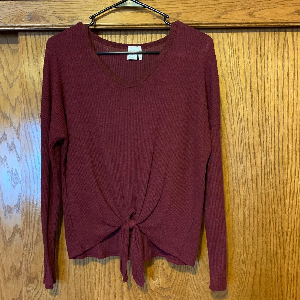 Burgundy Long Sleeve